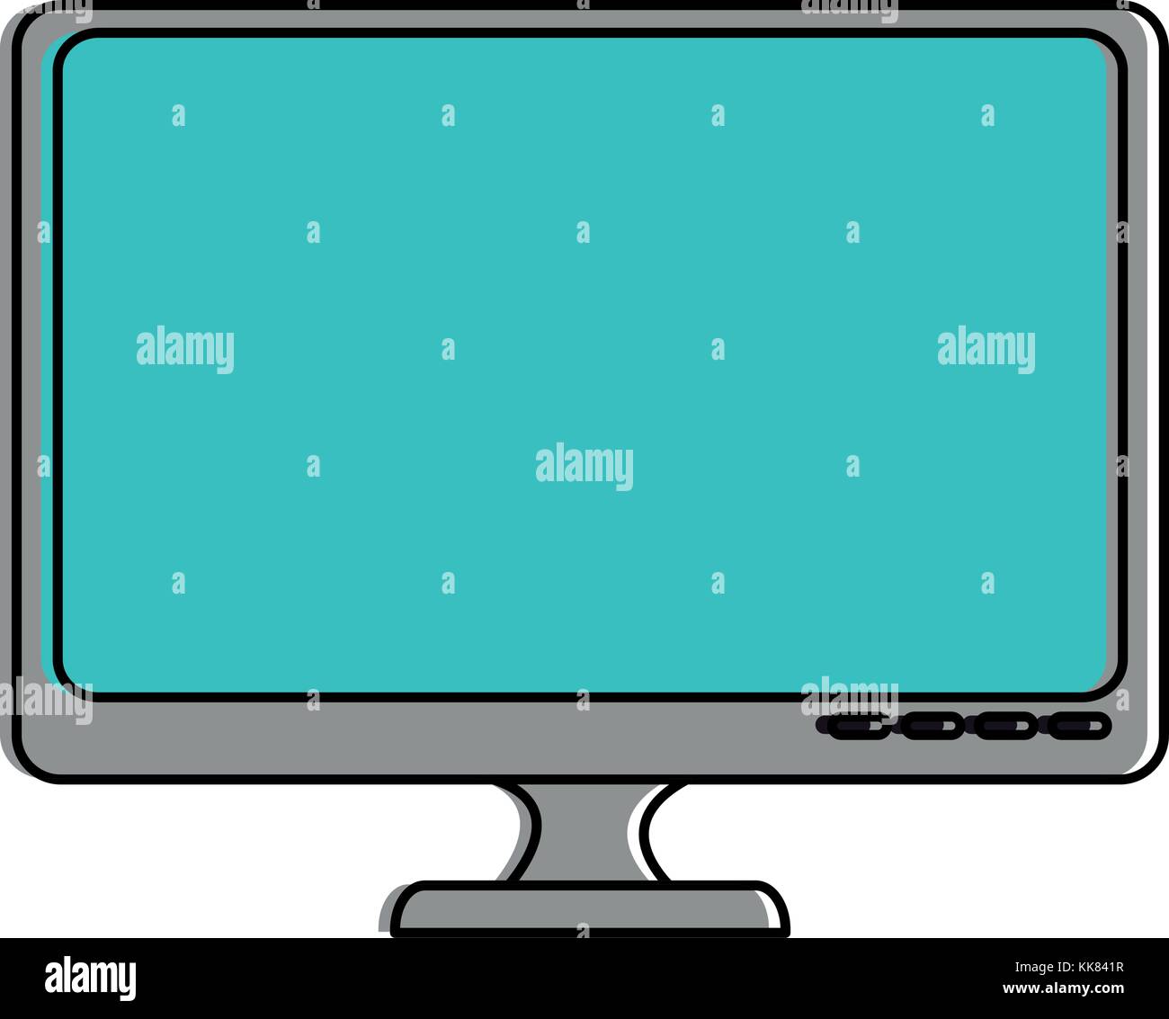 monitor computer isolated icon Stock Vector Image & Art - Alamy
