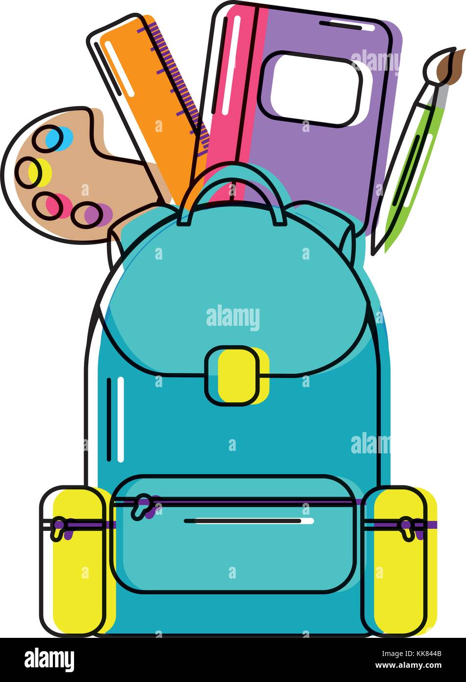 school supplies icon image Stock Vector Image & Art - Alamy
