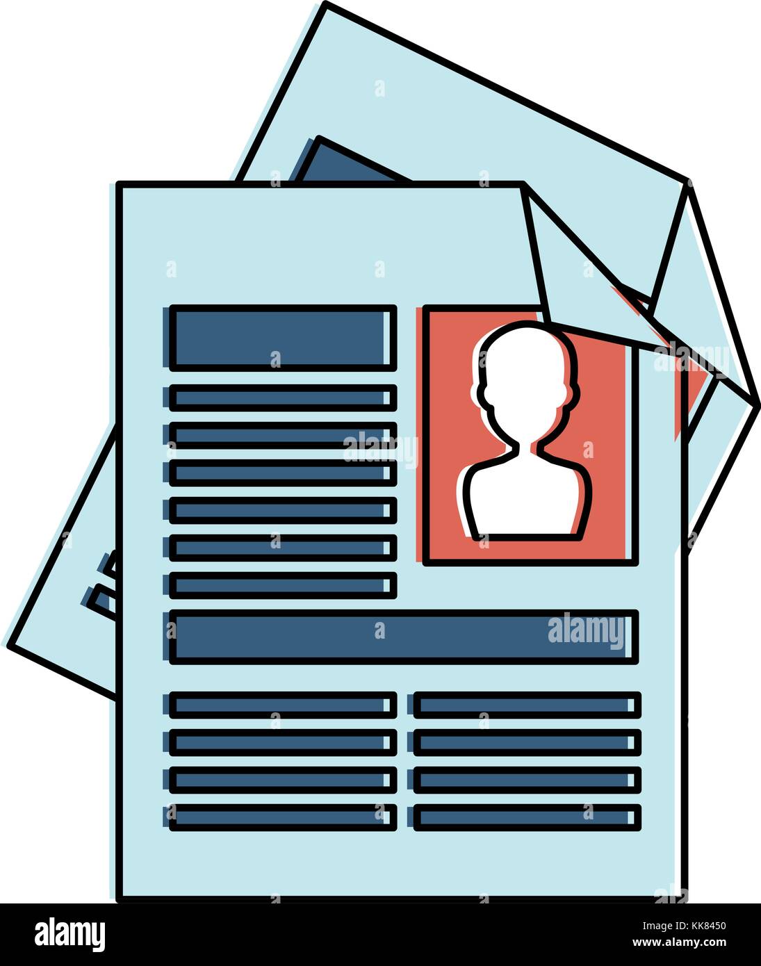 curriculum vitae isolated icon Stock Vector Image & Art - Alamy