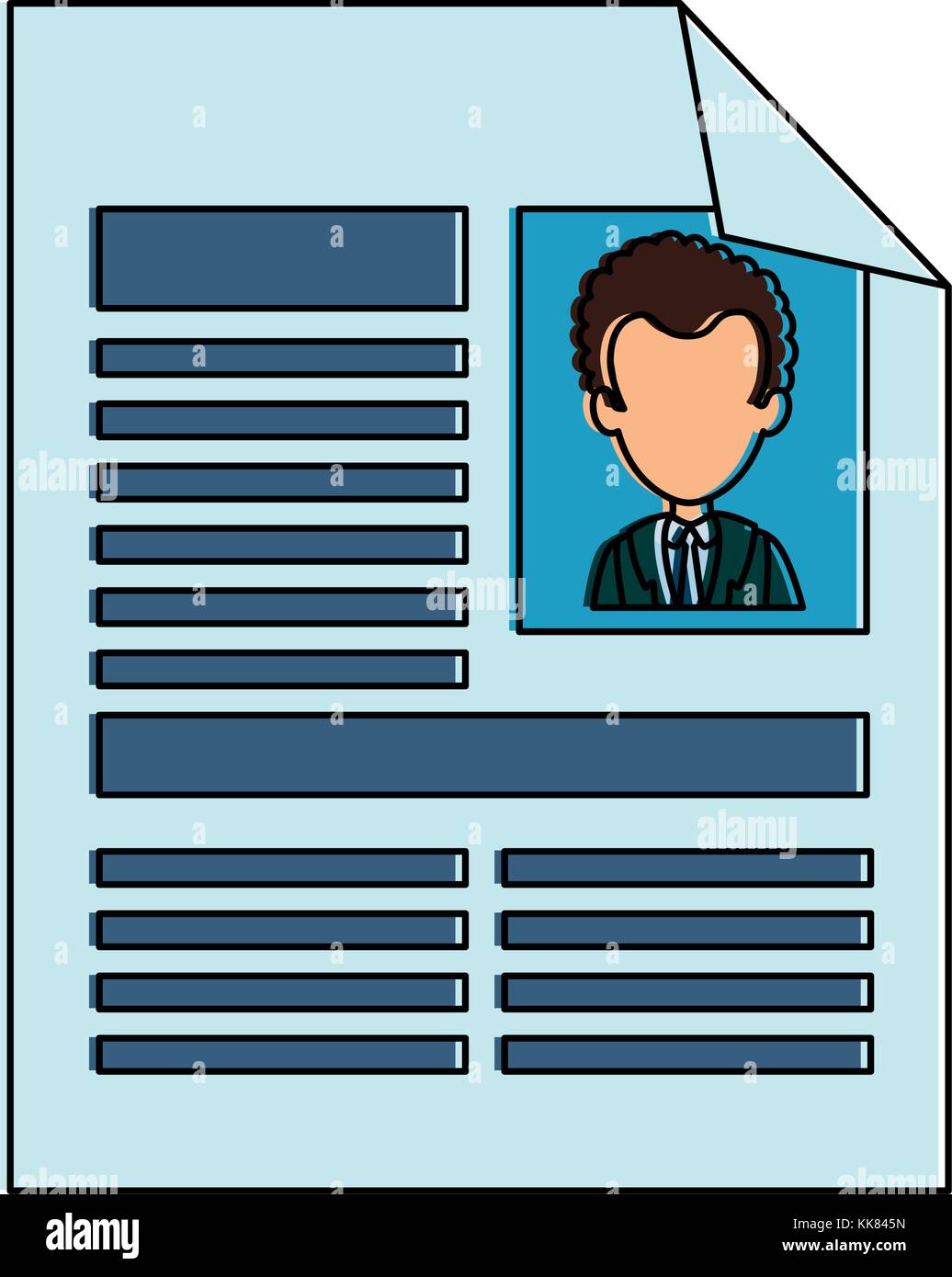 curriculum vitae isolated icon Stock Vector Image & Art - Alamy