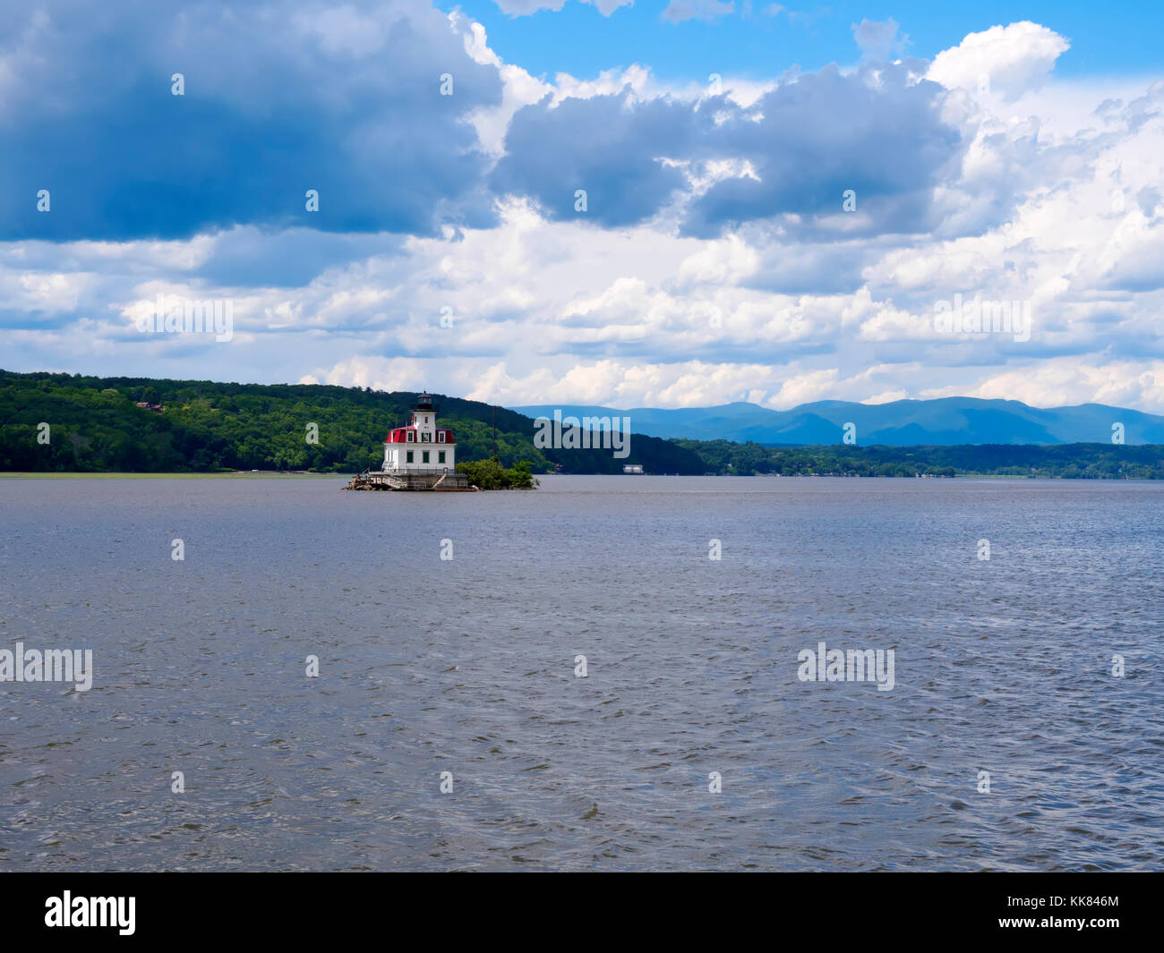 Esopus Meadows Lighthouse, Hudson River, New York Stock Photo Alamy
