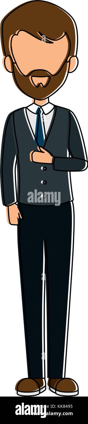 elegant businessman avatar character Stock Vector Image & Art - Alamy