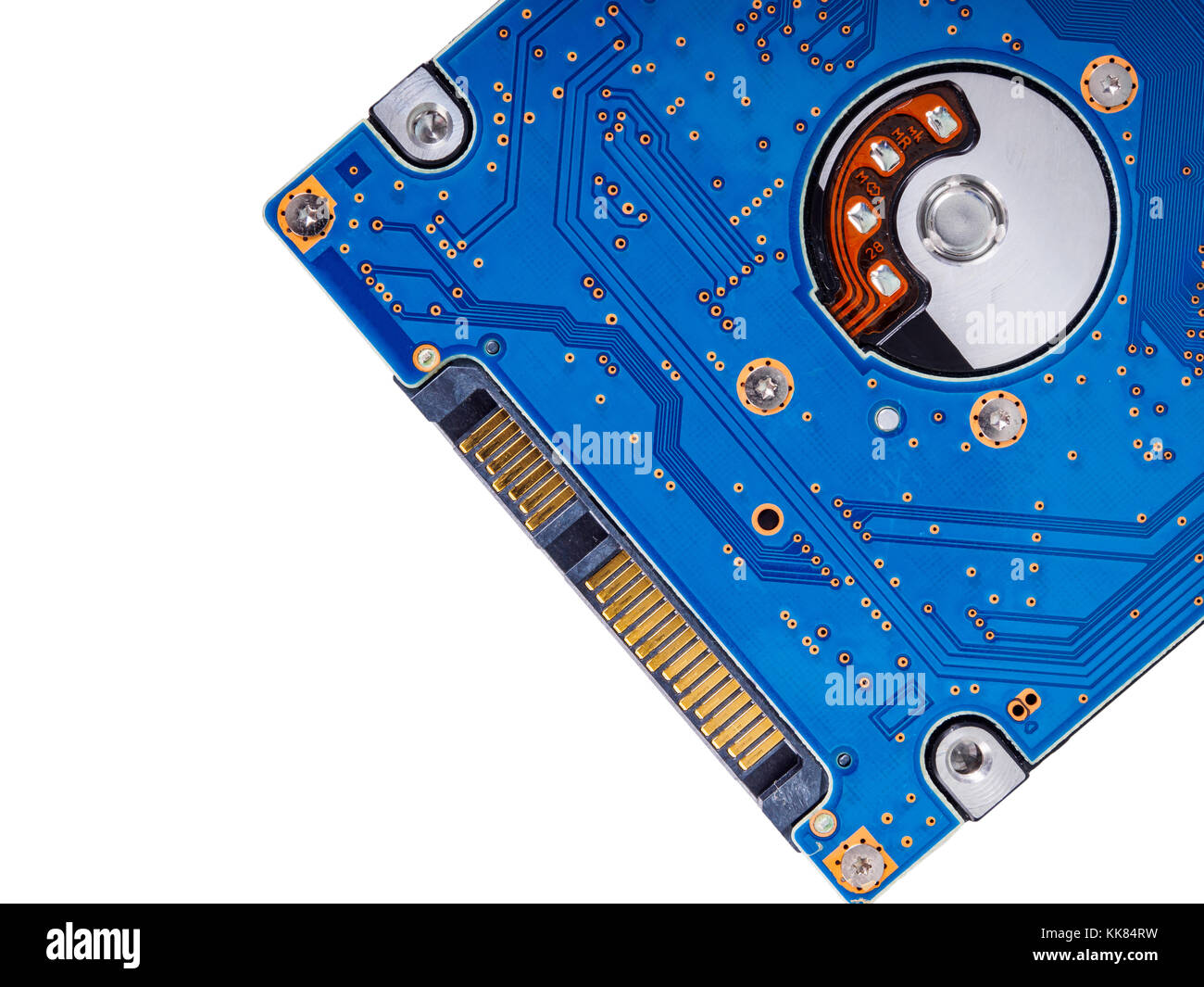 hard disk drive on white background Stock Photo