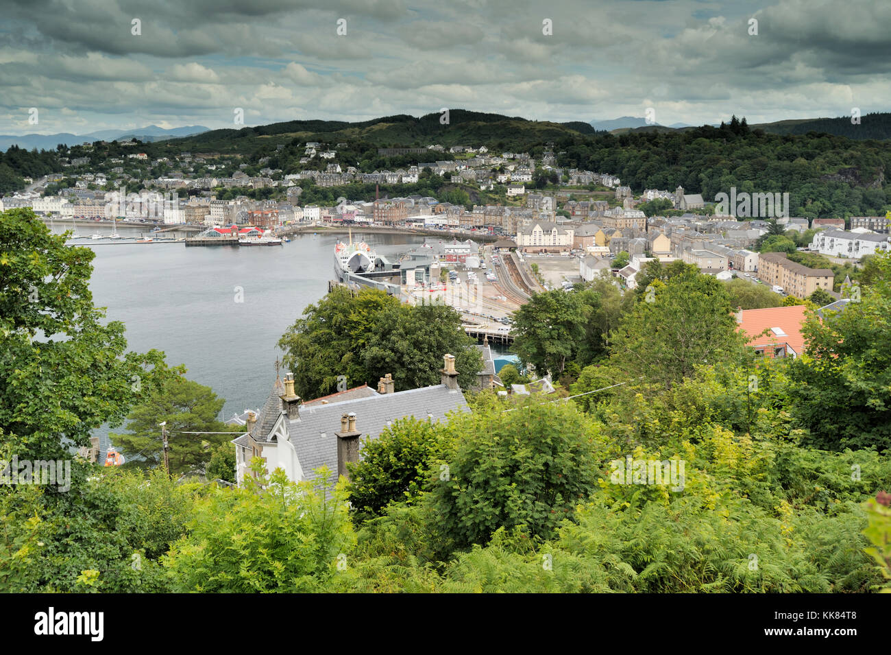Oban from Pulpit Hill Stock Photo Alamy