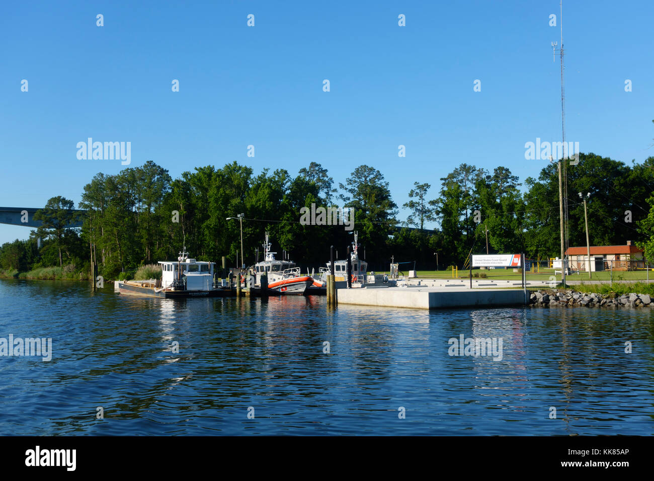 United States Coast Guard Station Hobucken Stock Photo