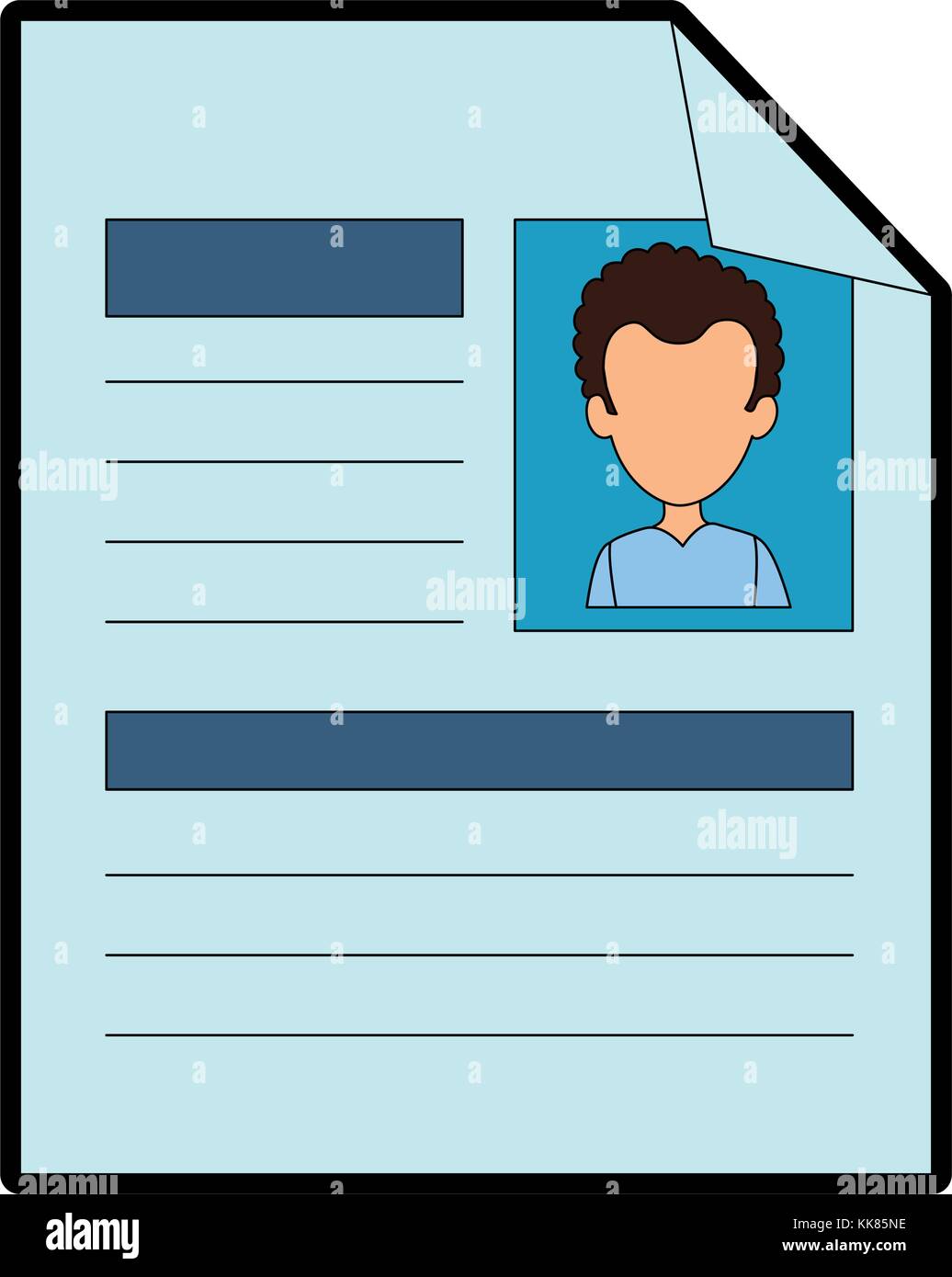curriculum vitae isolated icon Stock Vector Image & Art - Alamy