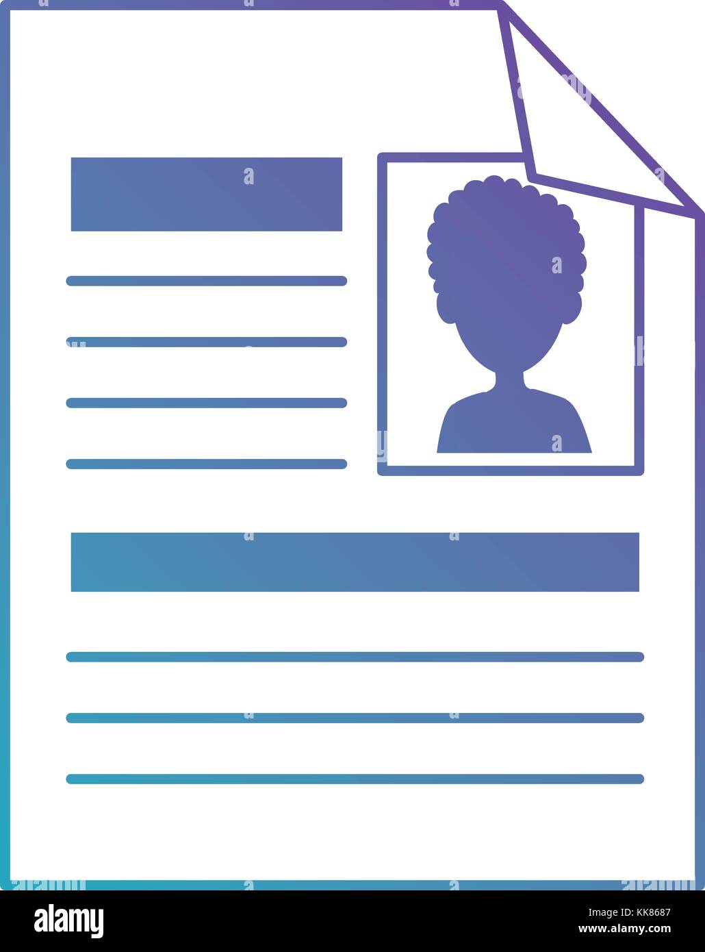 curriculum vitae isolated icon Stock Vector Image & Art - Alamy