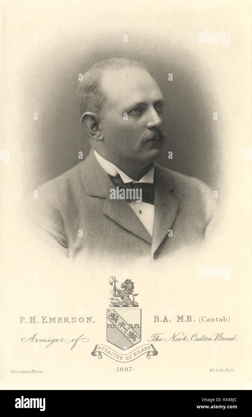 Peter Henry Emerson, 1898 Stock Photo