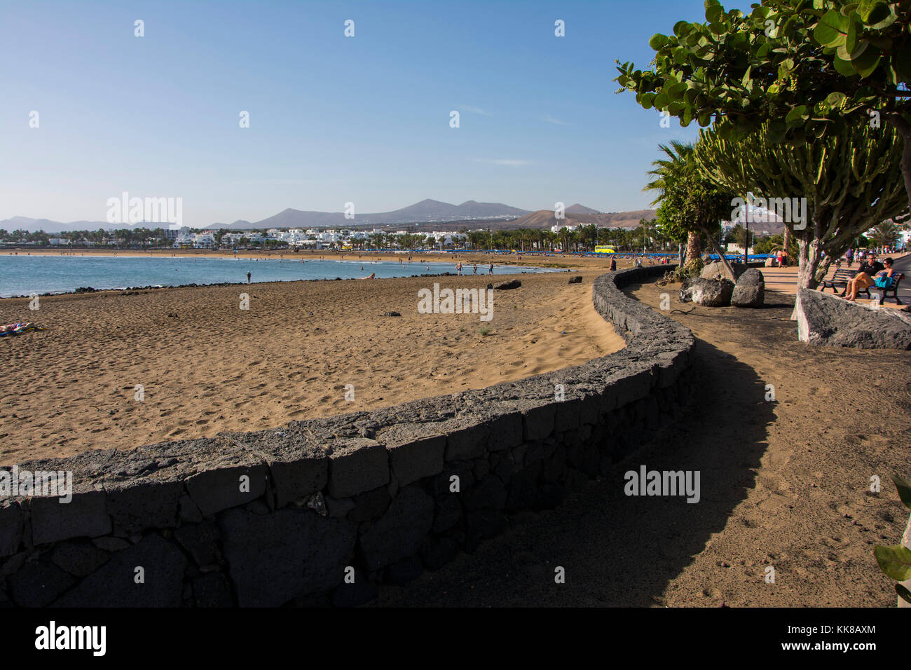 los pocillos beach lanzarote Stock Photo Alamy