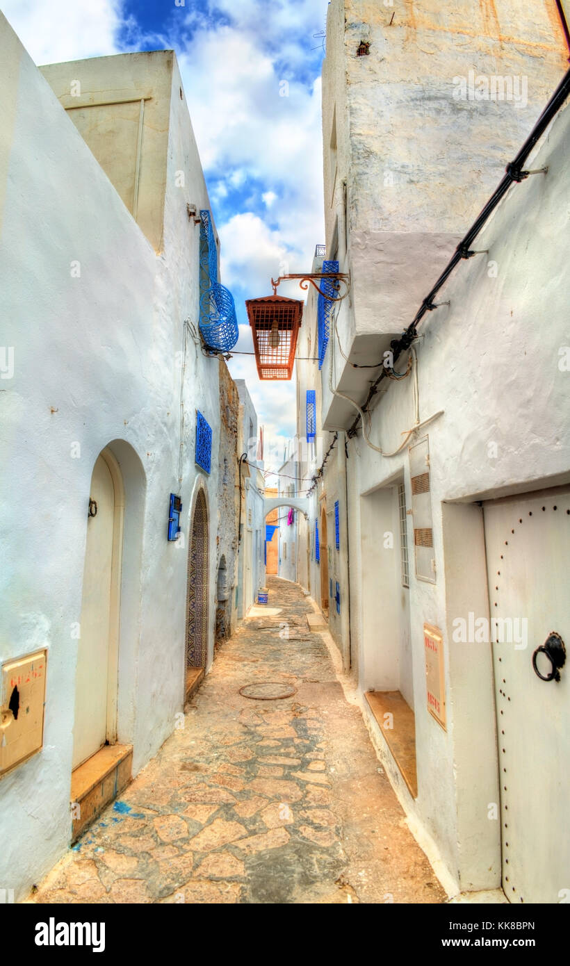 Traditional houses in Medina of Hammamet, Tunisia Stock Photo Alamy