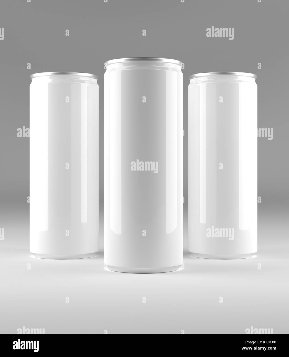 Download Blank Beer Cola Soda Aluminium Can Mockup On Grey Background With Place For Your Design And Branding 3d Illustration Stock Photo Alamy