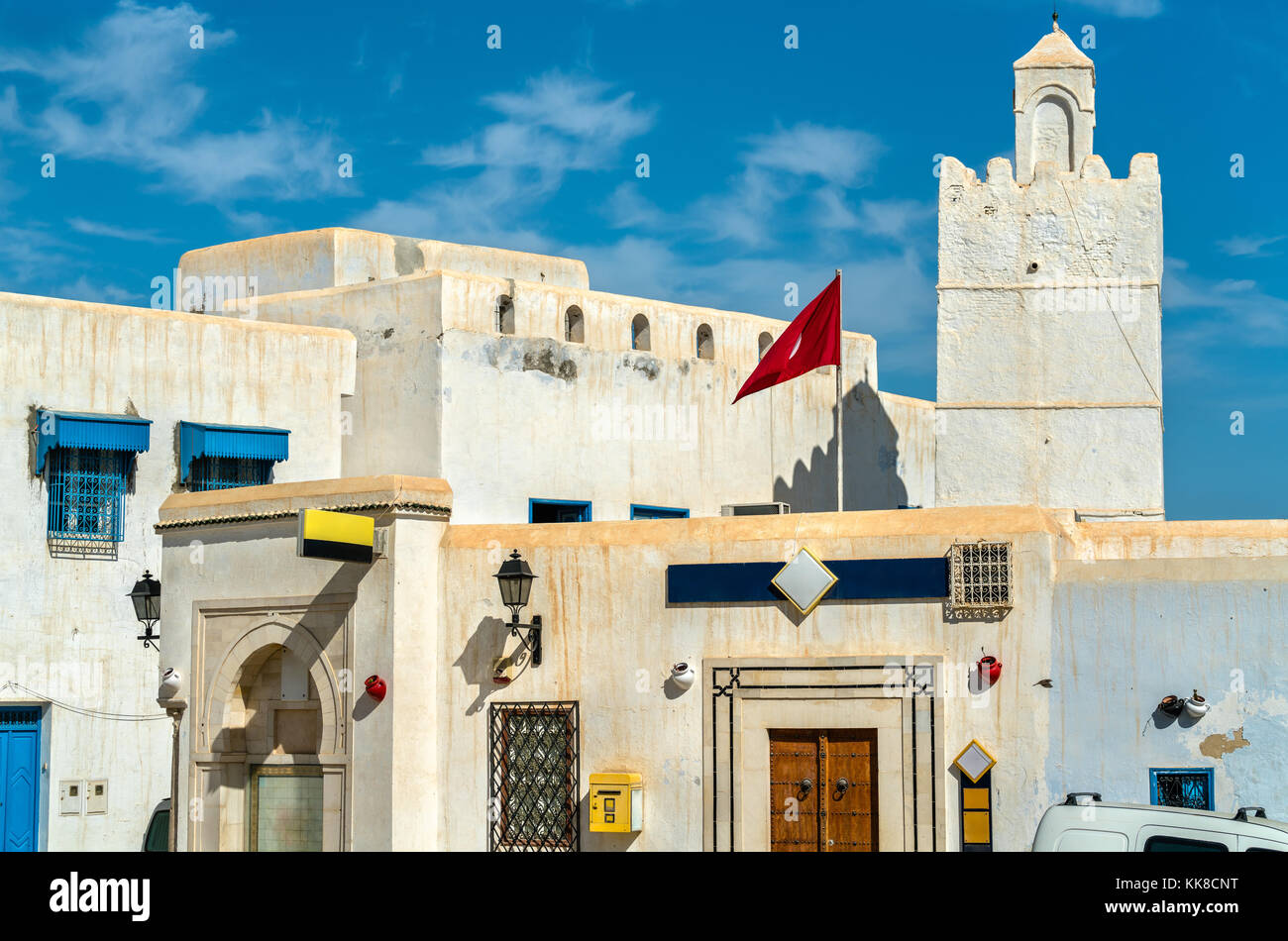 Traditional houses in Medina of Kairouan. A UNESCO world heritage site in Tunisia Stock Photo