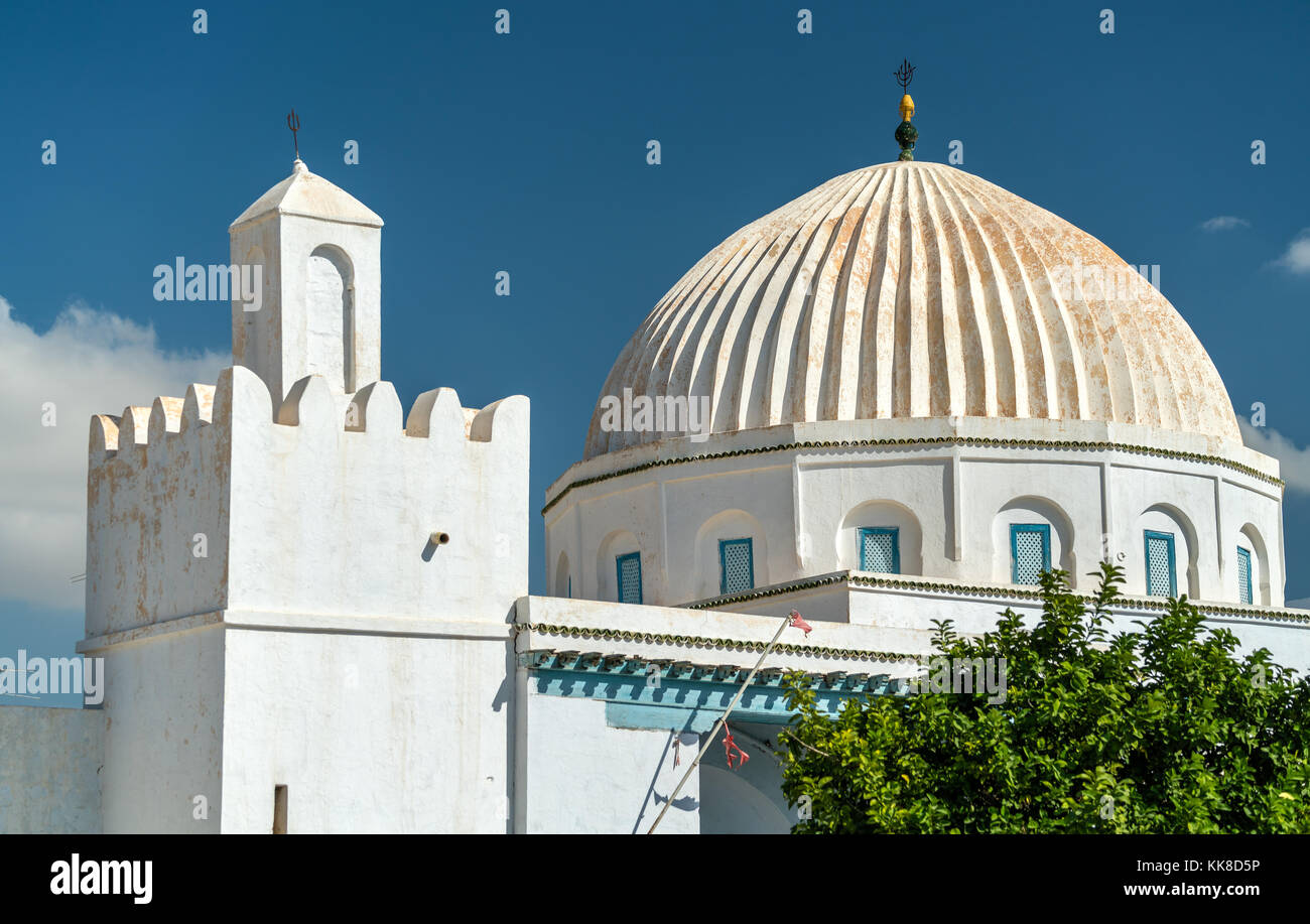 White Mosque in Medina of Kairouan. A UNESCO world heritage site in Tunisia Stock Photo