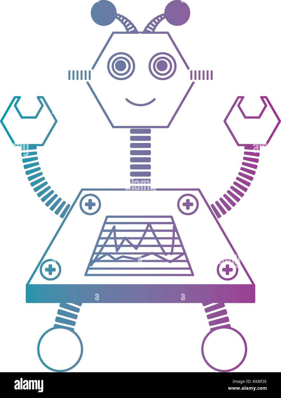 cartoon robot icon Stock Vector Image & Art - Alamy