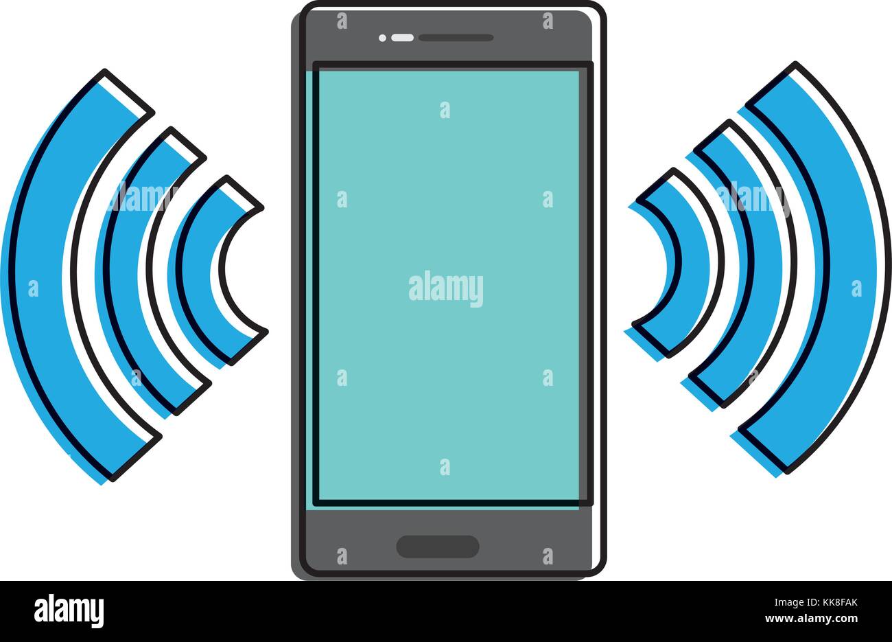 Isolated smartphone design Stock Vector Image & Art - Alamy