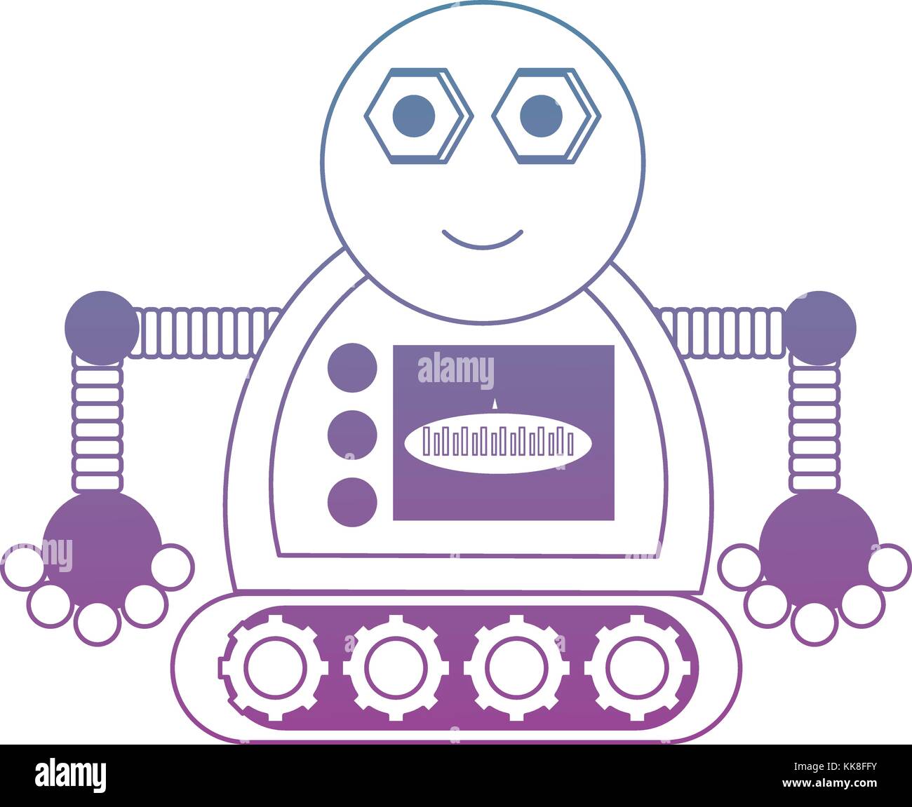 cartoon robot icon Stock Vector Image & Art - Alamy