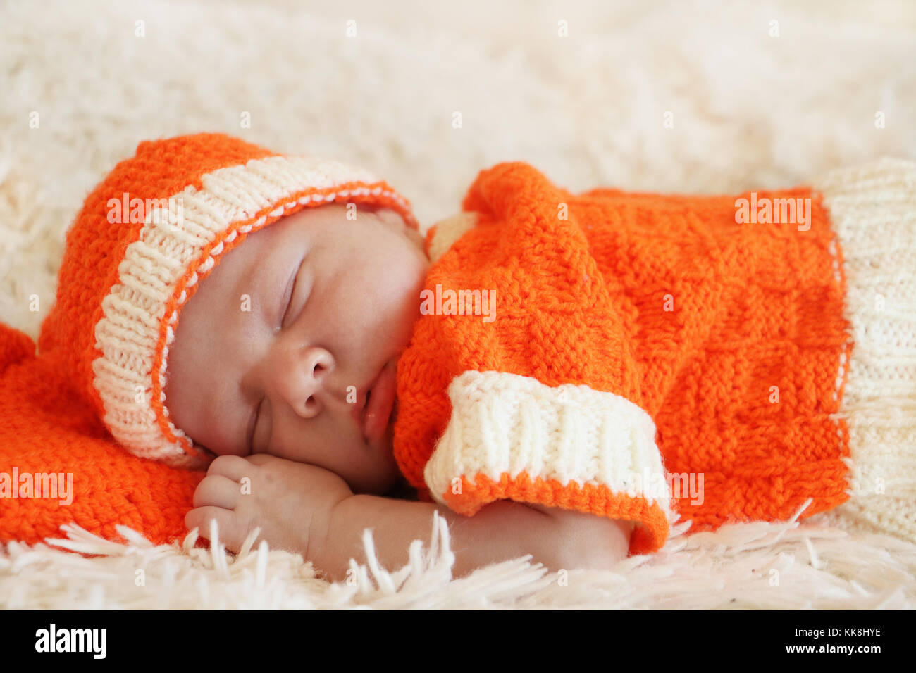 Orange newborn sale outfit
