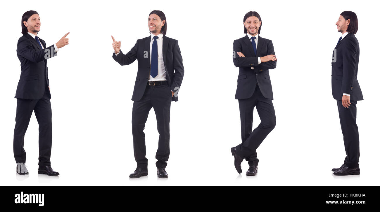 Young businessman isolated on the white background Stock Photo - Alamy