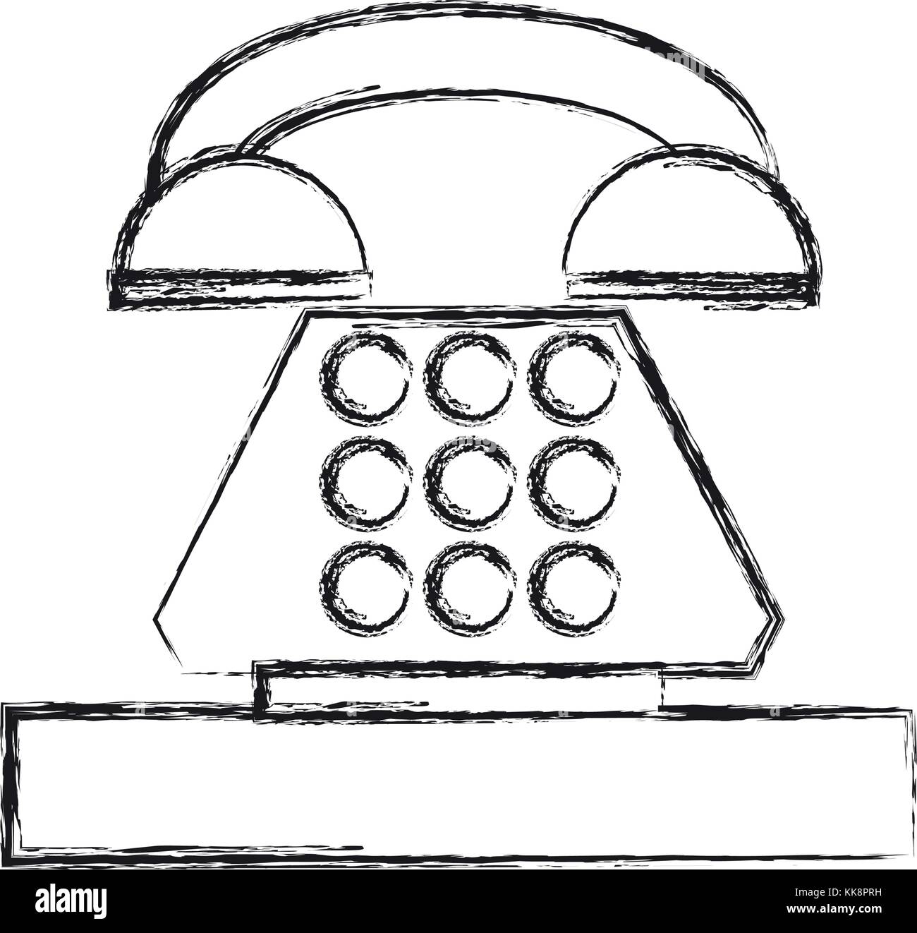 retro phone icon Stock Vector Image & Art - Alamy