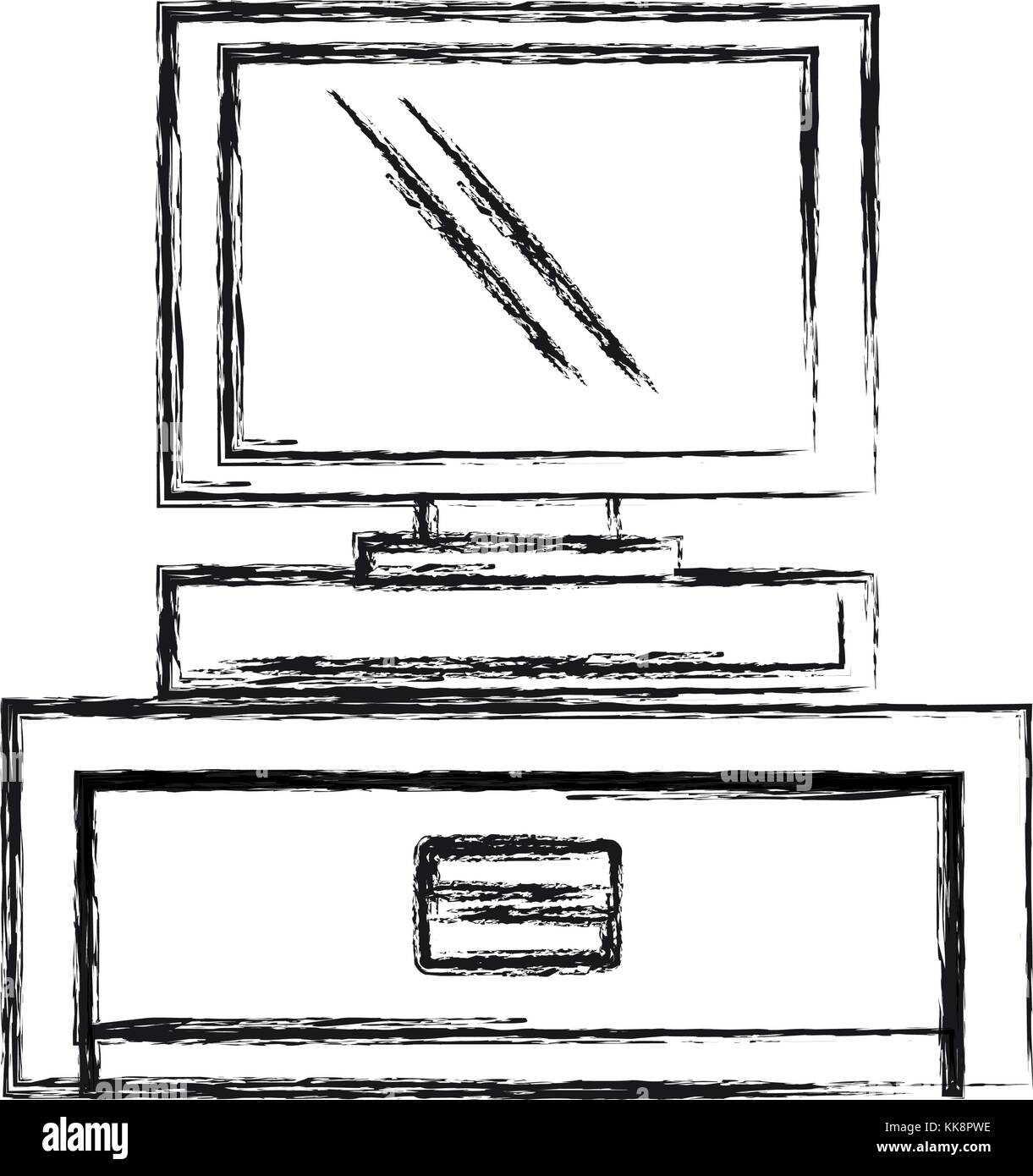 computer monitor icon Stock Vector Image & Art - Alamy