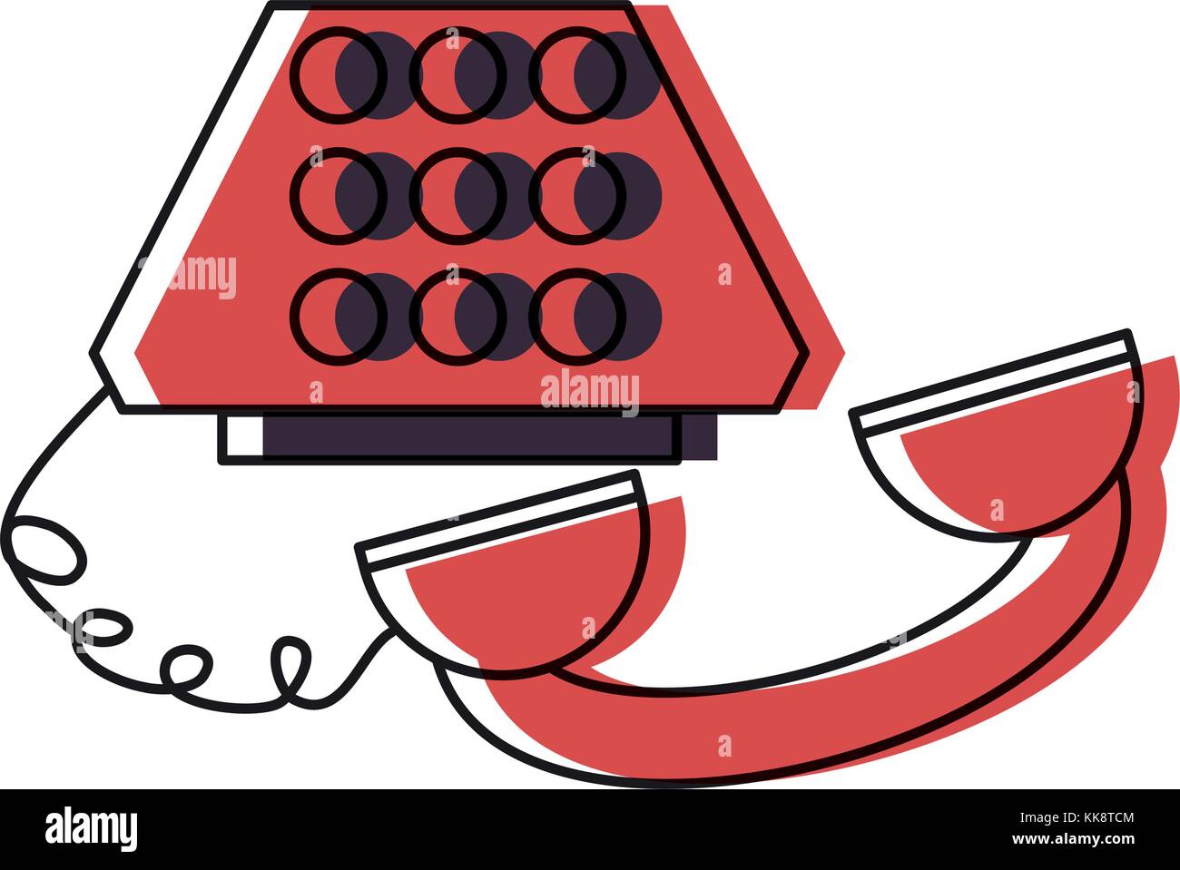 retro phone icon Stock Vector Image & Art - Alamy