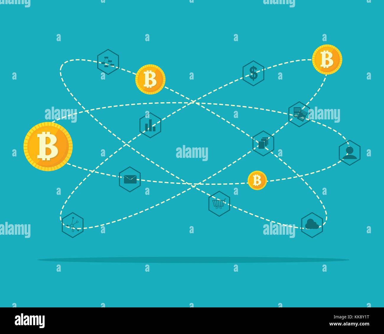 Design block chain background collection Stock Vector Image & Art - Alamy