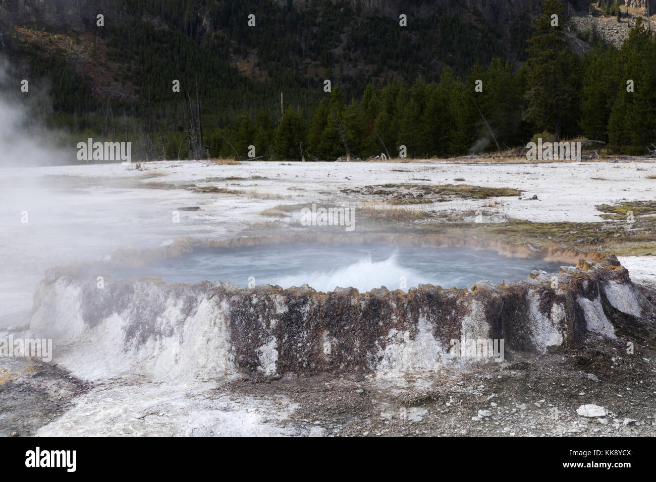 Punch Bowl Spring Thermal Feature in Upper Geyser Basin, Yellowstone
