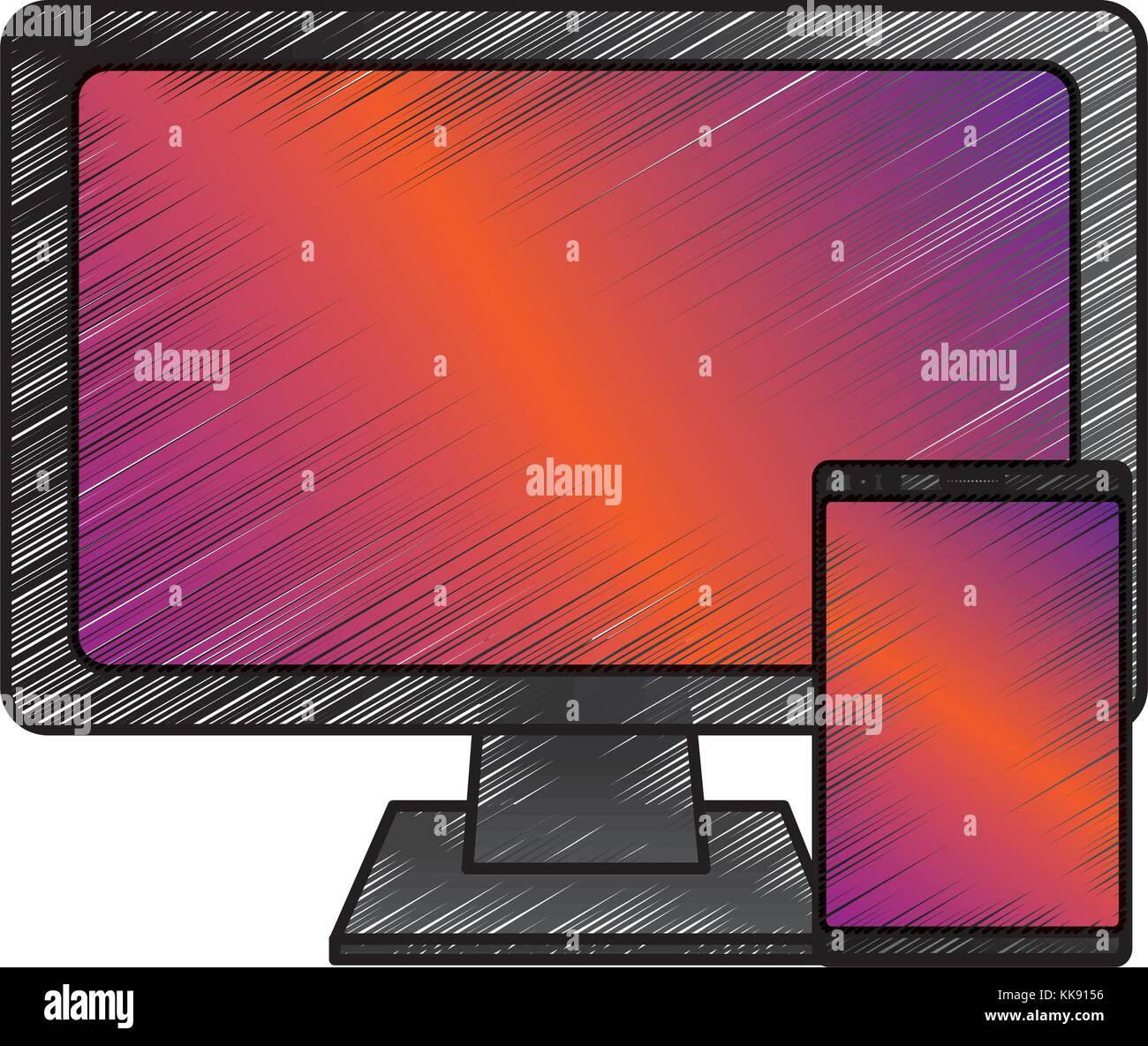 computer monitor icon image Stock Vector Image & Art - Alamy