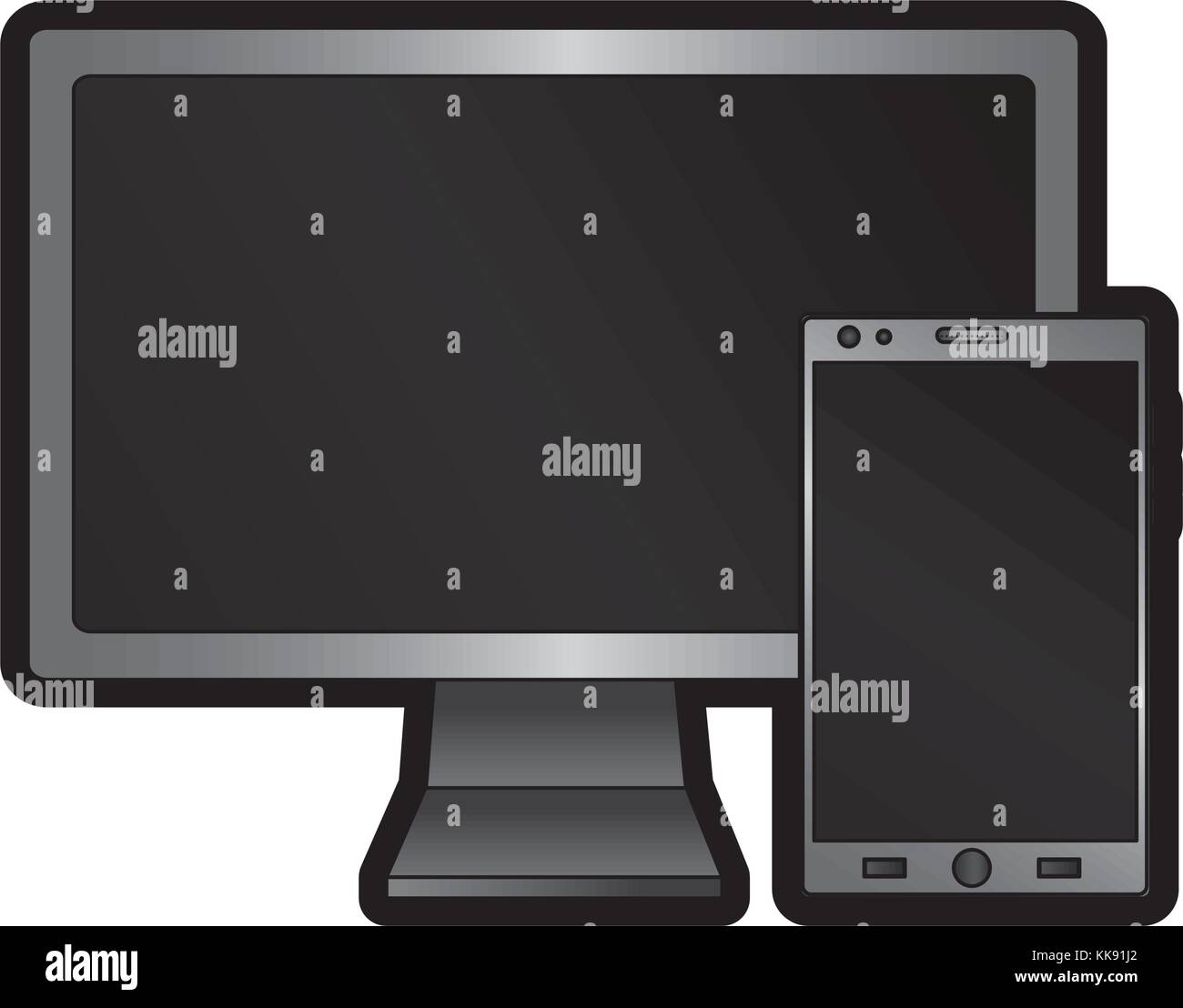 computer monitor icon image Stock Vector Image & Art - Alamy