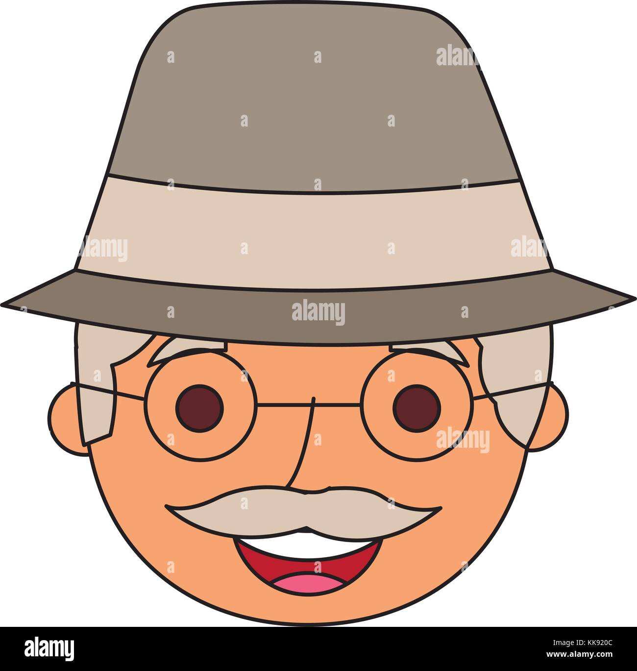 grandfather face clipart