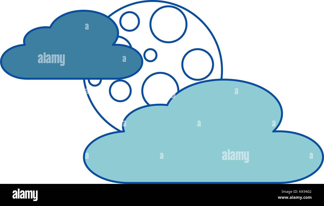 cloud moon night sky nature scene Stock Vector Image & Art - Alamy