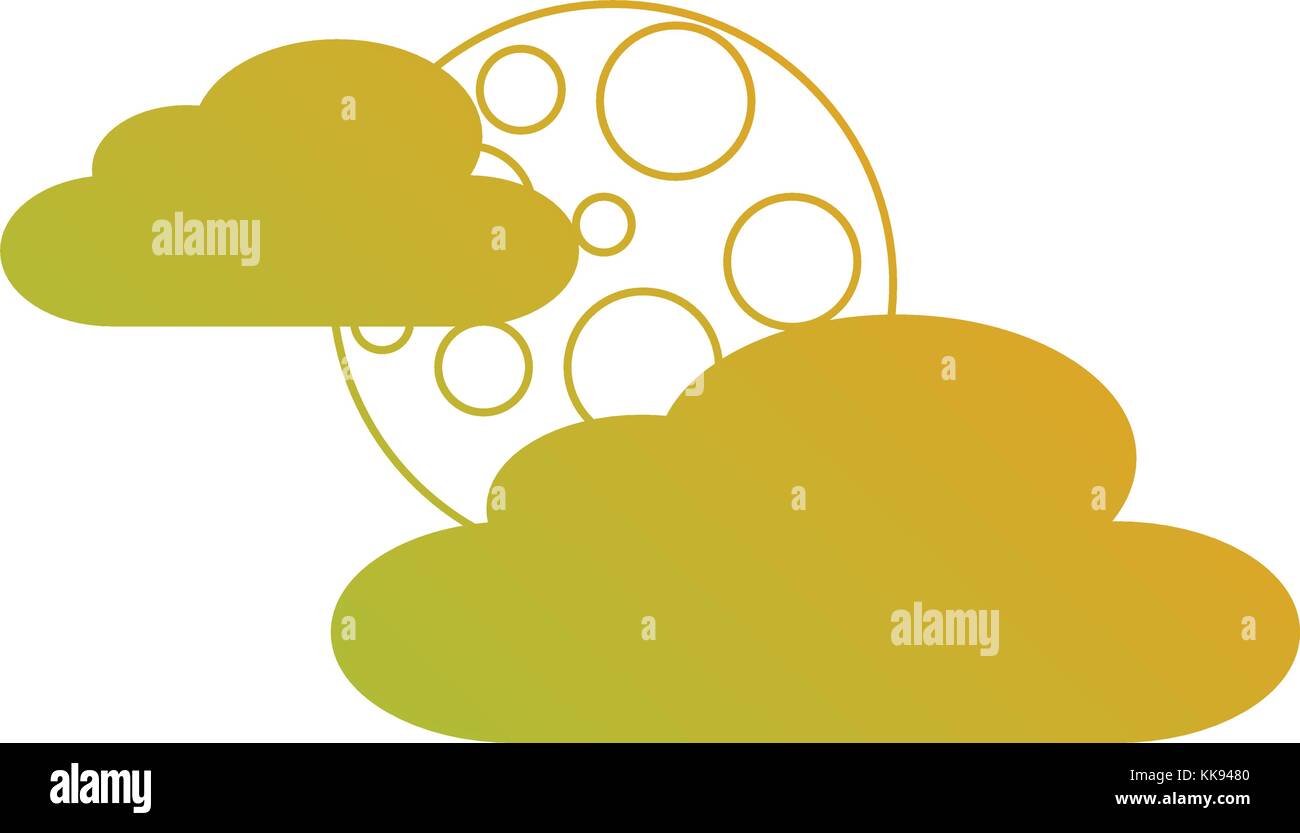 cloud moon night sky nature scene Stock Vector Image & Art - Alamy