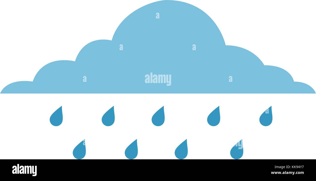 cloud rainy sky forecast storm isolated icon Stock Vector Image & Art ...