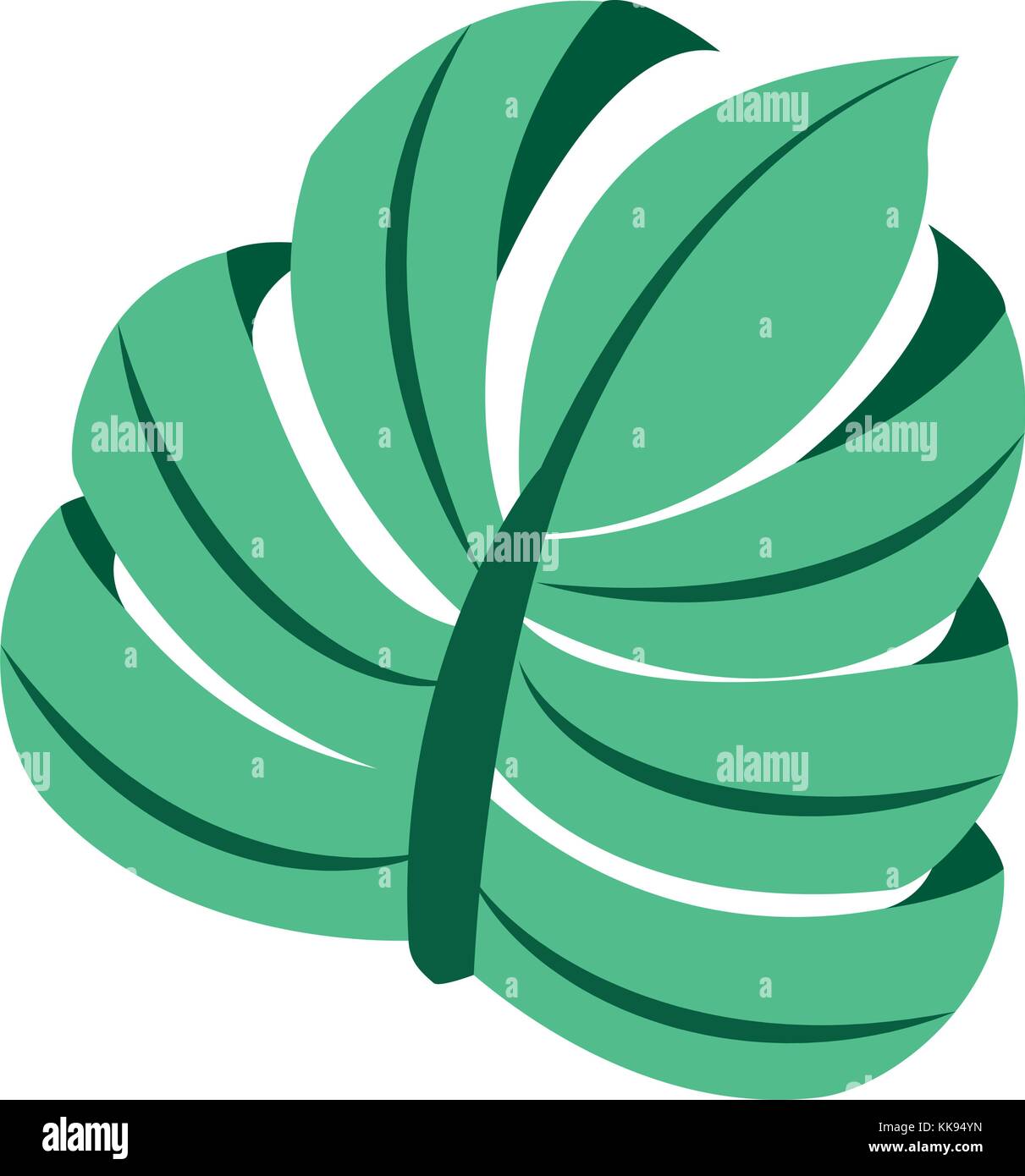 tropical palm leaf jungle floral icon Stock Vector Image & Art - Alamy