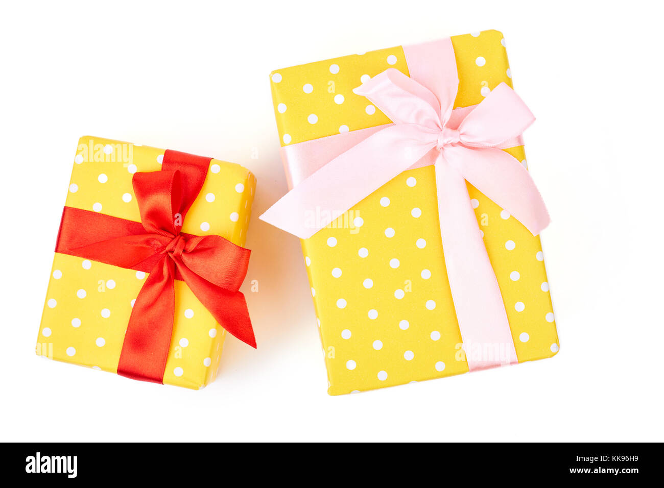 Two different sizes gift boxes Stock Photo Alamy