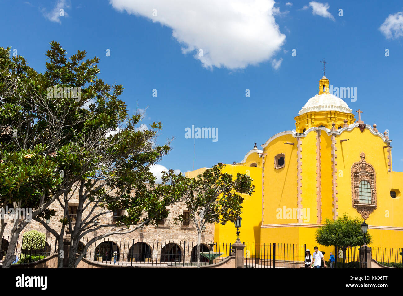 The church San Luis in a summer day. San Luis Potosí, San Luis Potosí. Mexico Stock Photo