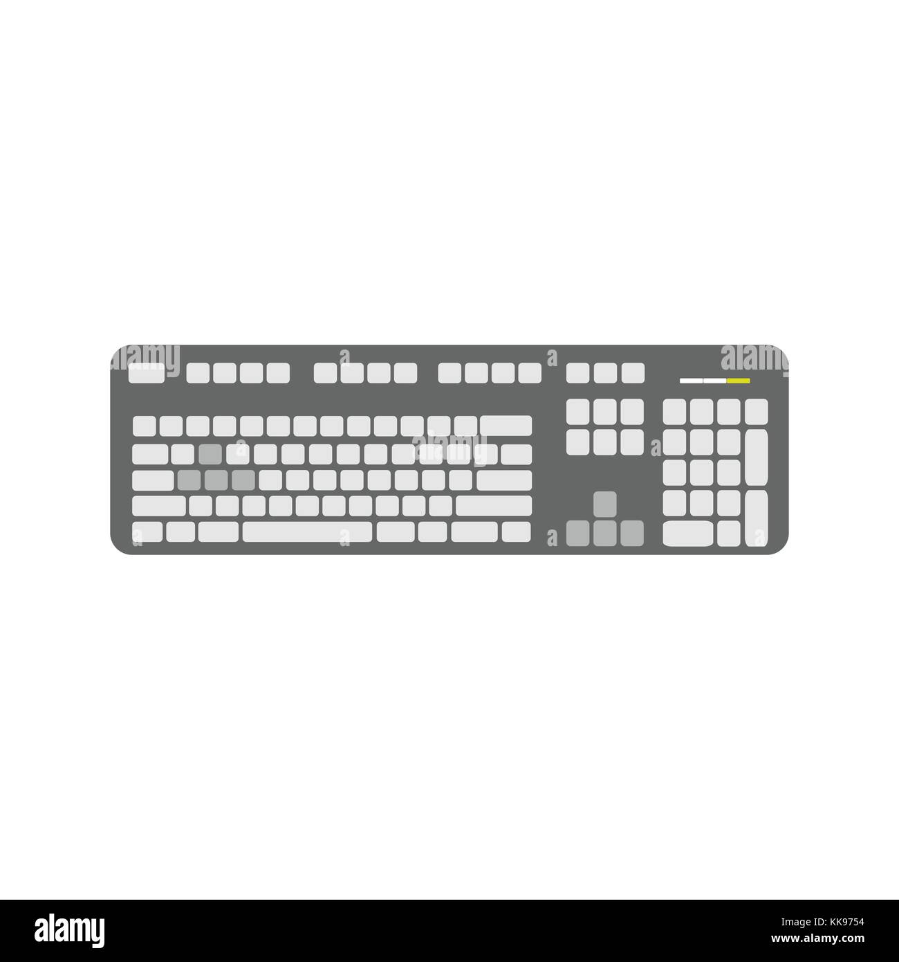 Grey Keyboard Device Vector Graphic Illustration Design Stock Grey Keyboard Device Vector Graphic Illustration Design Stock