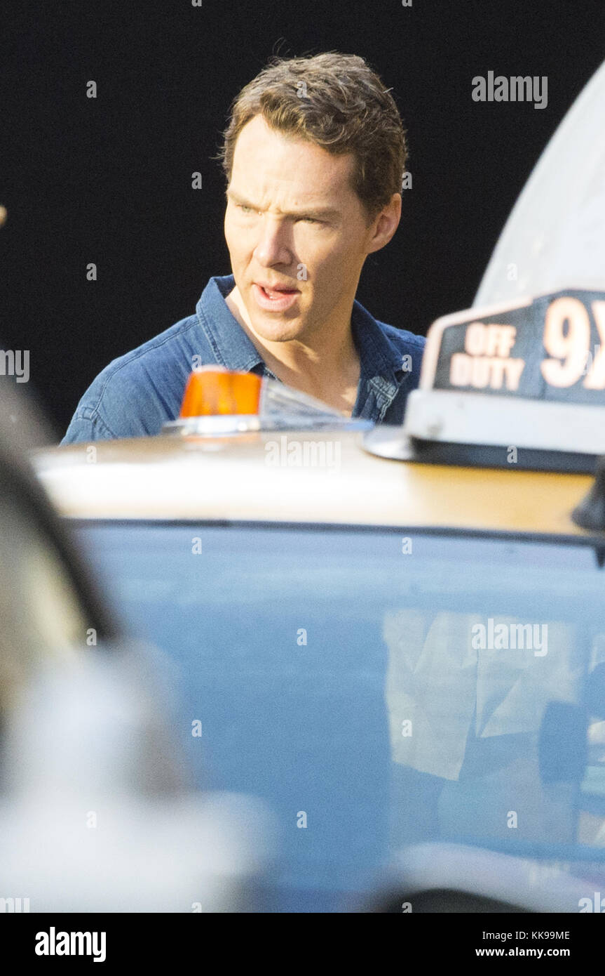 Glasgow is transported into New York for the filming of "Melrose" with