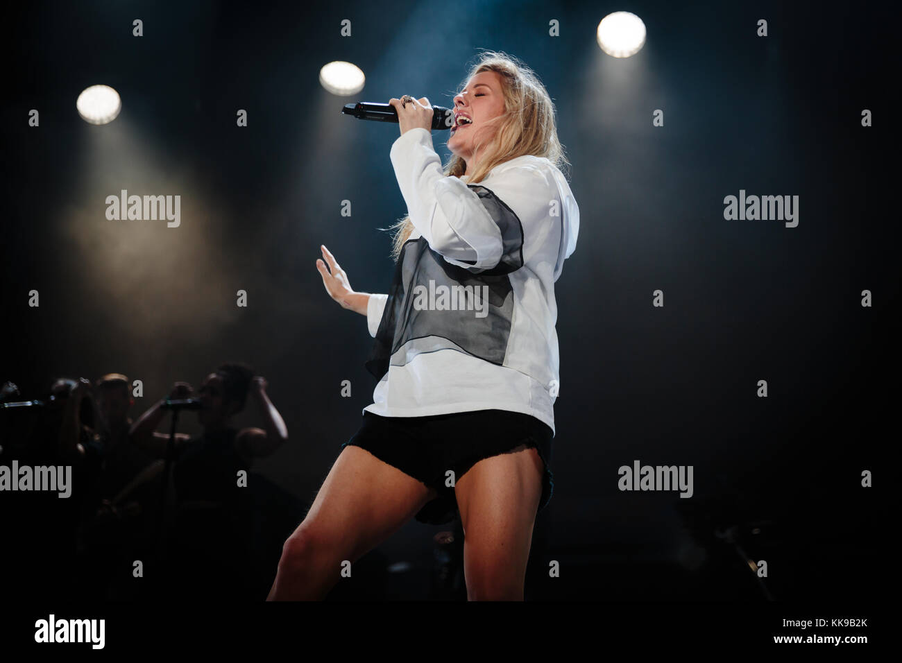 The English singer and songwriter Ellie Goulding performs a live concert during the Norwegian