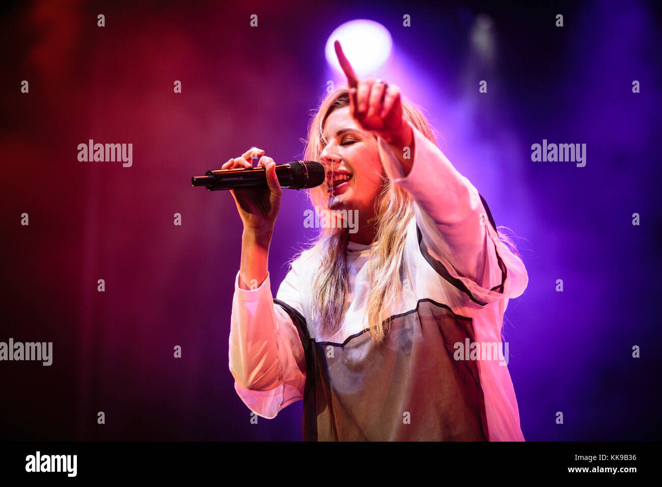 The English singer and songwriter Ellie Goulding performs a live ...