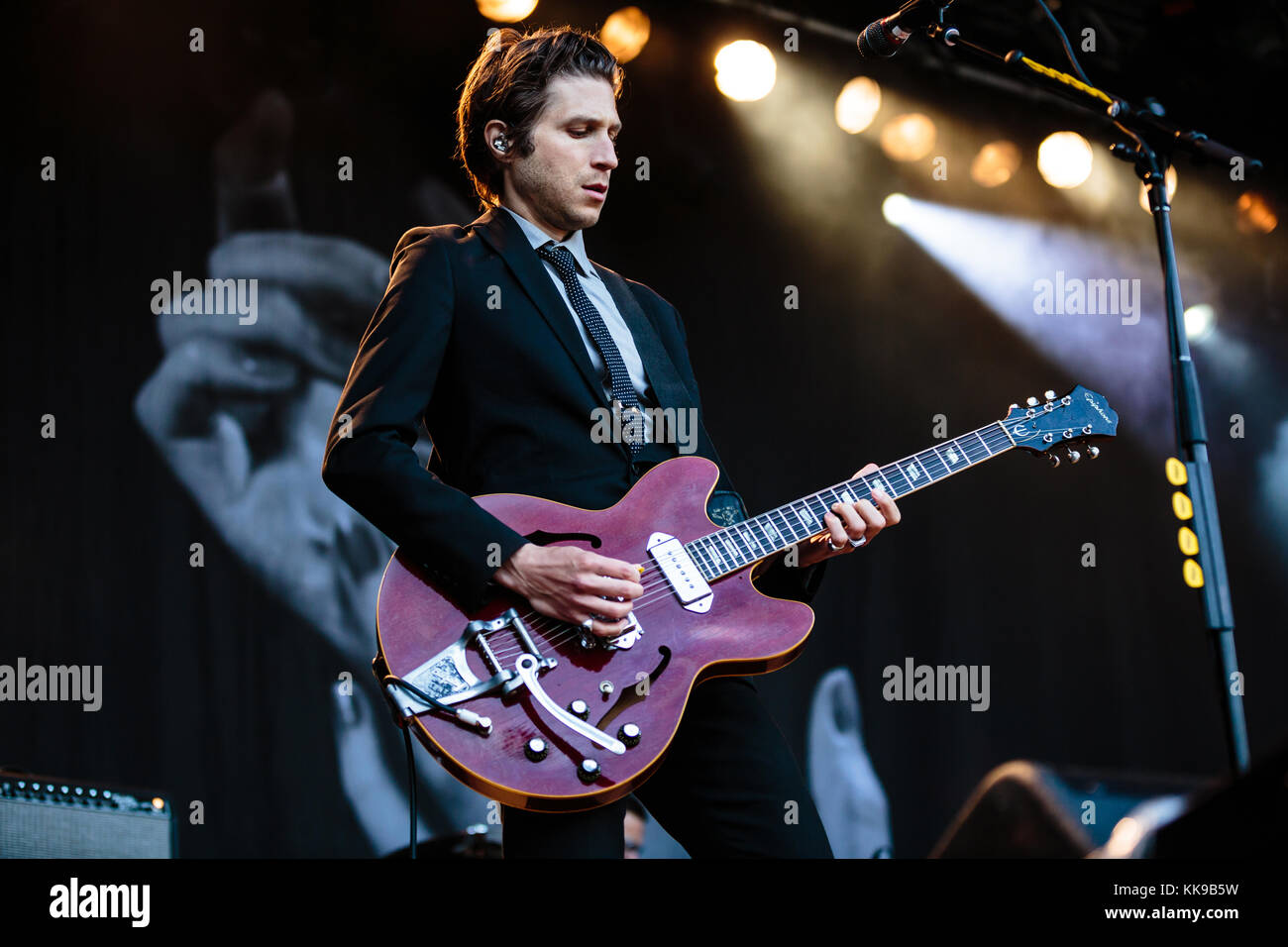 The American rock band Interpol performs a live concert at the