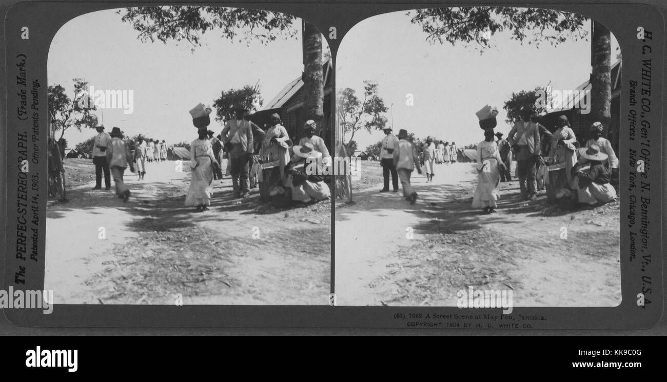 A street scene at May Pen, Jamaica, 1904. From the New York Public Library Stock Photo Alamy