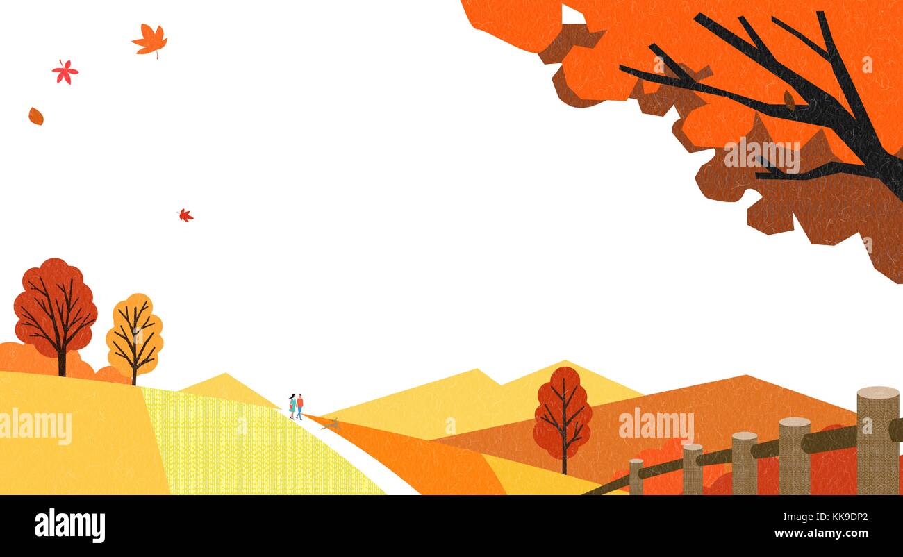 A beautiful autumn landscape 007 Stock Vector Image & Art - Alamy
