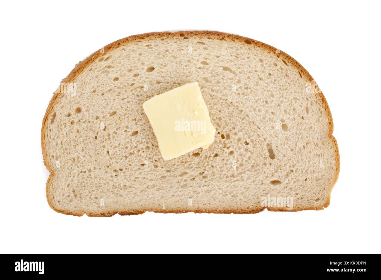 a slice of bread with melted butter Stock Photo Alamy