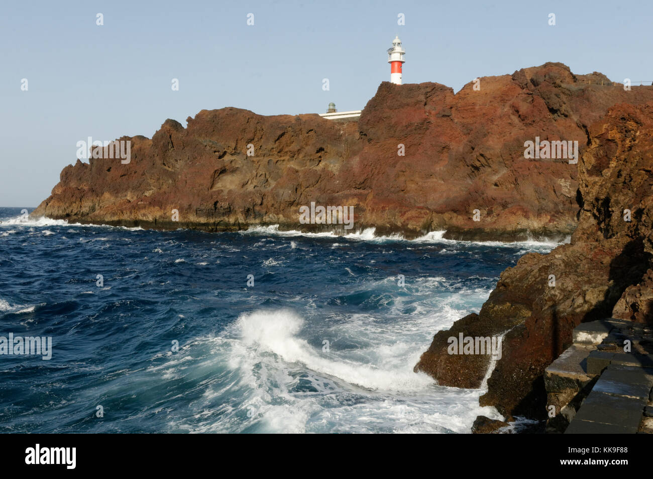 Punta de Teno Lighthouse tenerife canary islands isles canaries Stock Photo