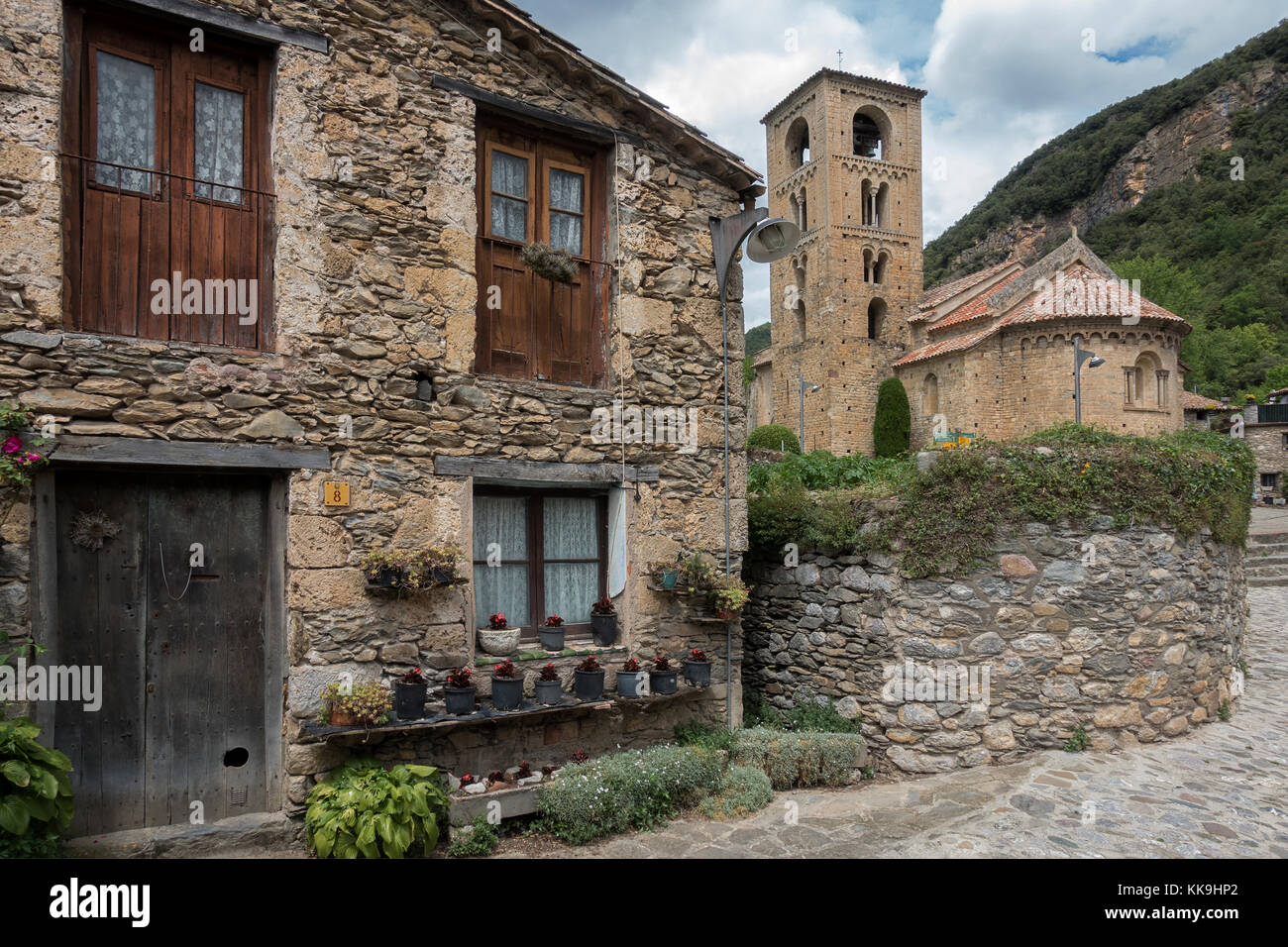 Beget village,Gerona province.Catalonia.Spain Stock Photo