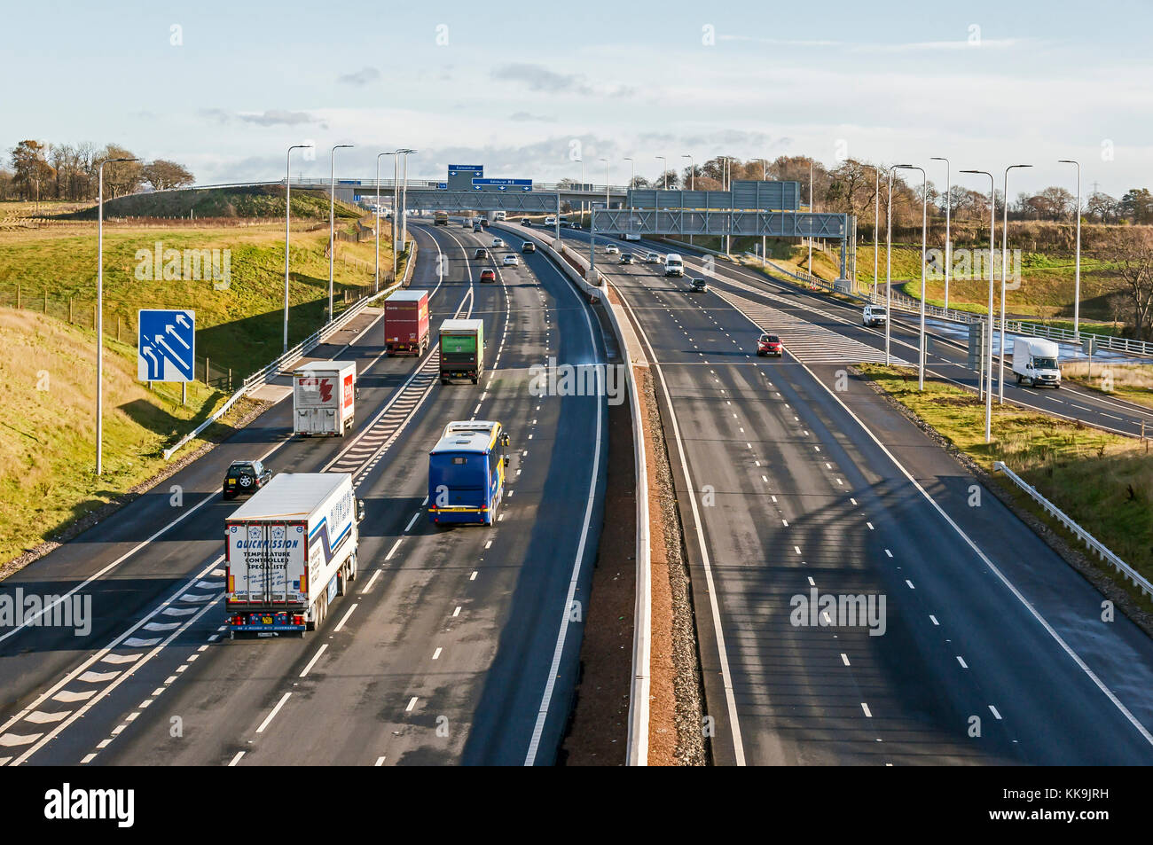 Shawhead Junction on Motorway M8 near Coatbridge Lanarkshire Scotland
