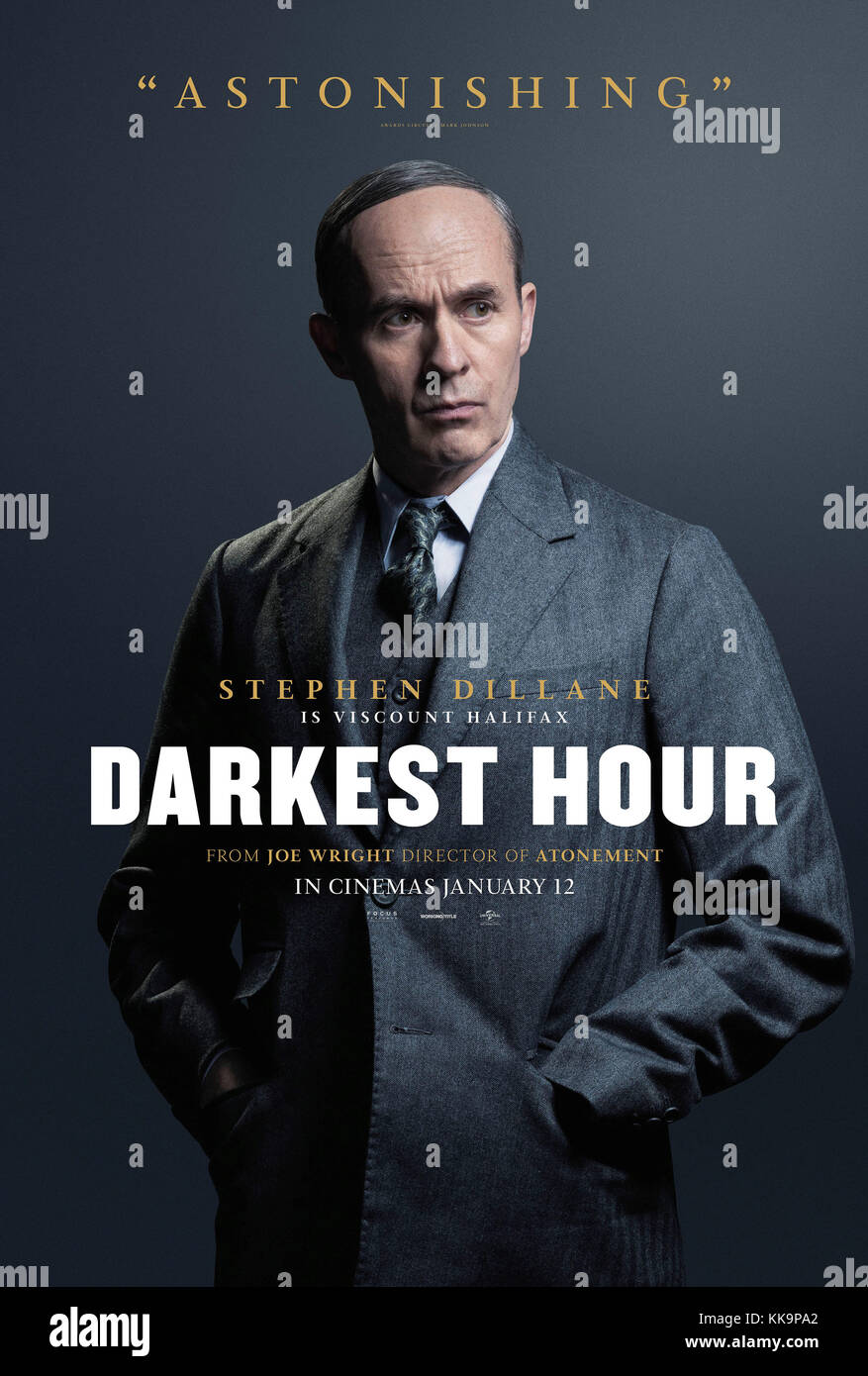 DARKEST HOUR, British character poster, Stephen Dillane, as Viscount