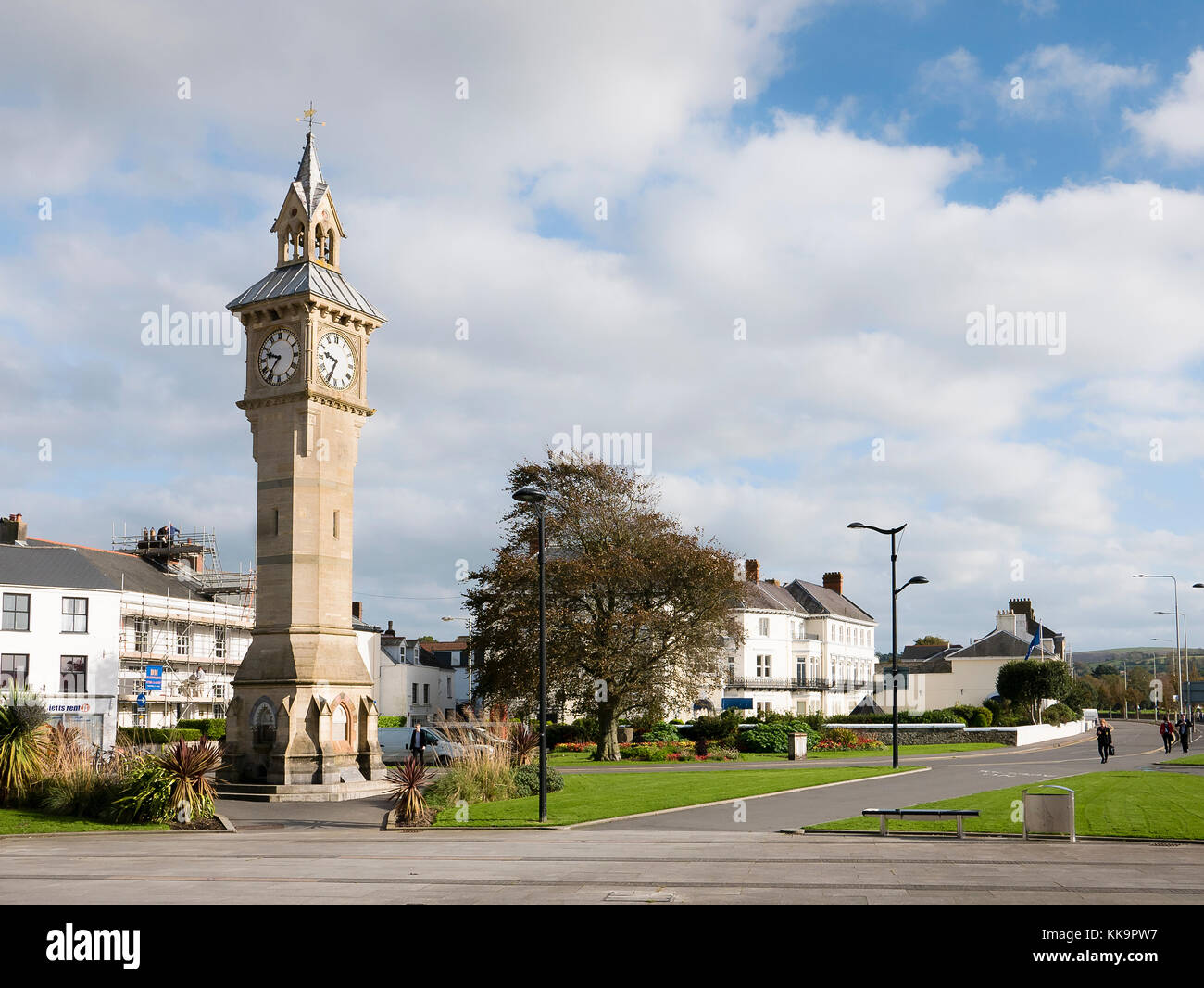 The Clock Tower in Barnstaple North Devon built in 1862 as a memorial to Prince Albert Stock Photo