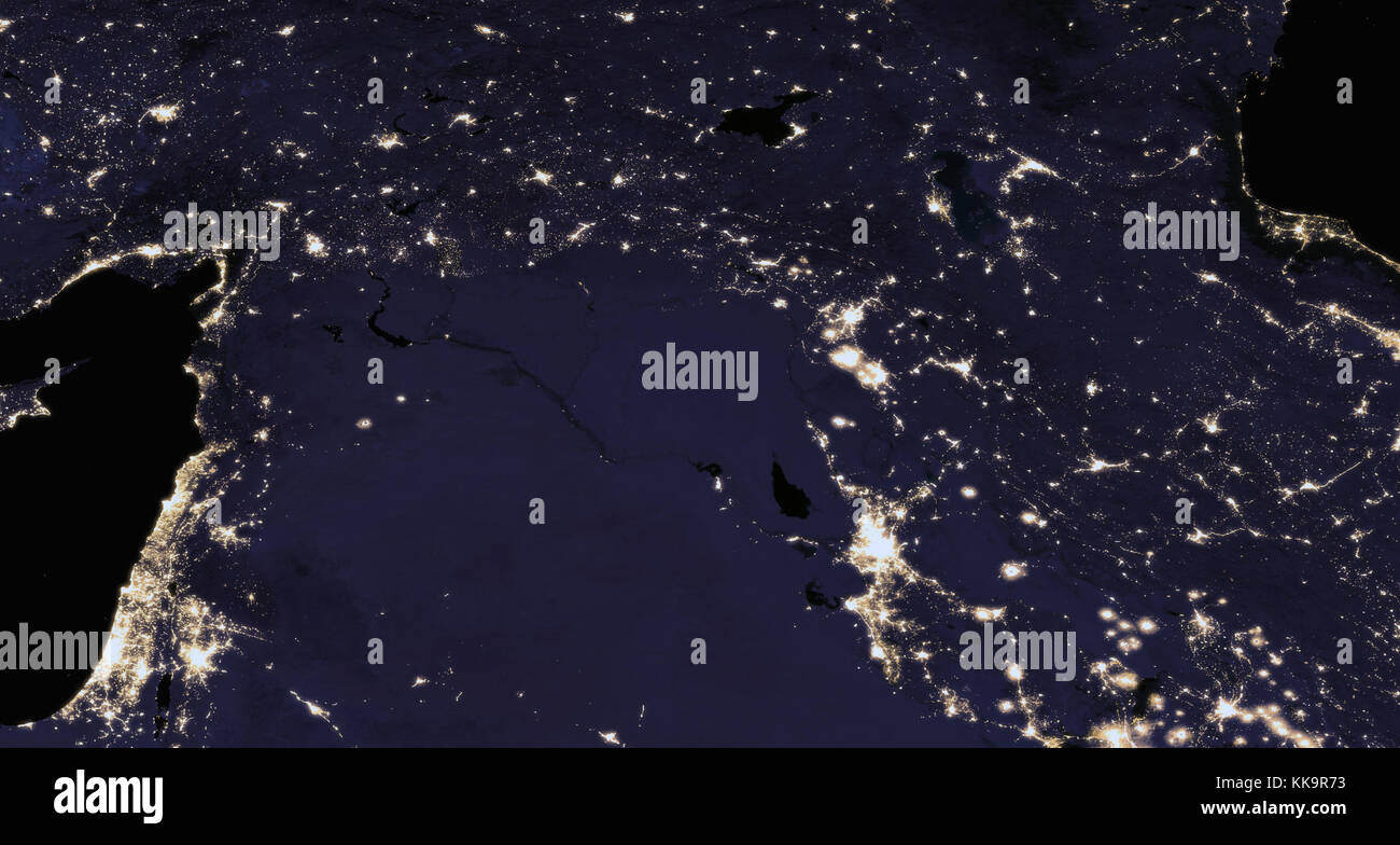 Europe satellite image night hi-res stock photography and images - Alamy